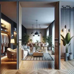 Pokój Dzienny Z Szafą