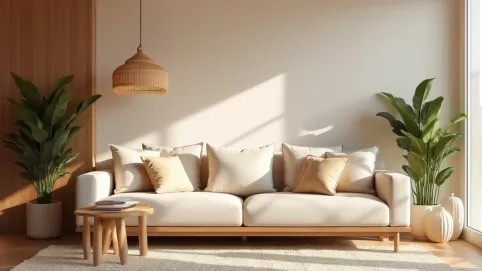 Salon beżowobrązowy jakie dodatki